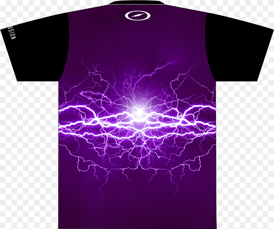 Purple Lightning Dye Lightning On Blue Shirt, Clothing, T-shirt, Nature, Outdoors Free Png Download