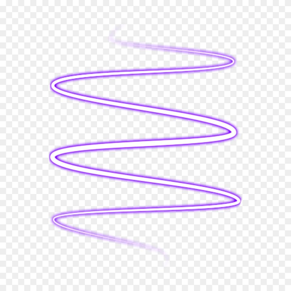 Purple Line Neon Spiral Tumblr Edit Pngedit Sticker Neon Spiral, Coil, Light Png