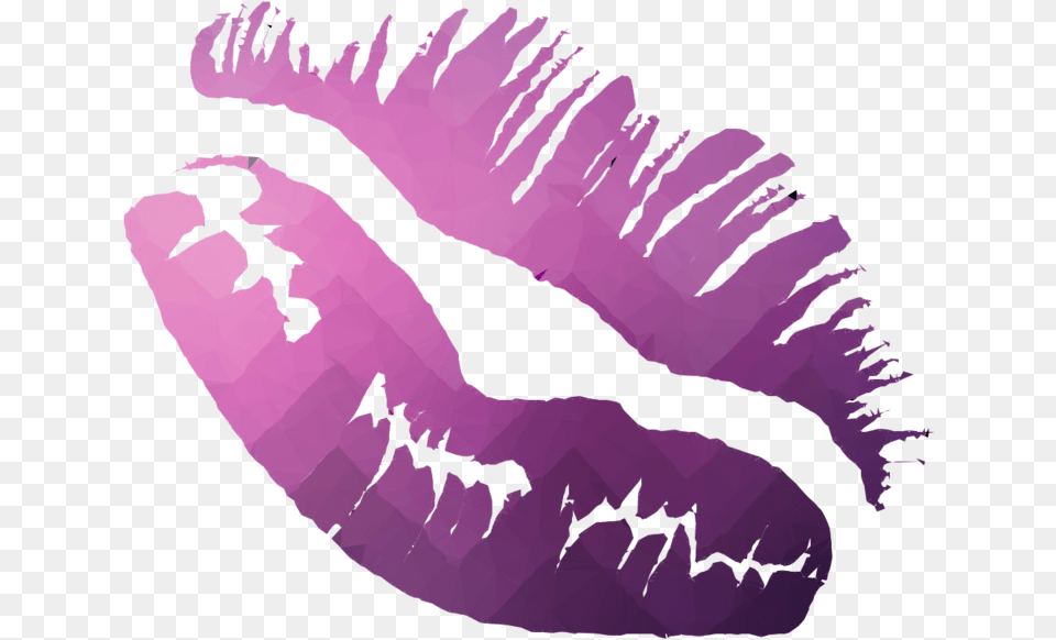 Purple Lips Clipart Kisses Vector, Person, Body Part, Mouth Free Png Download