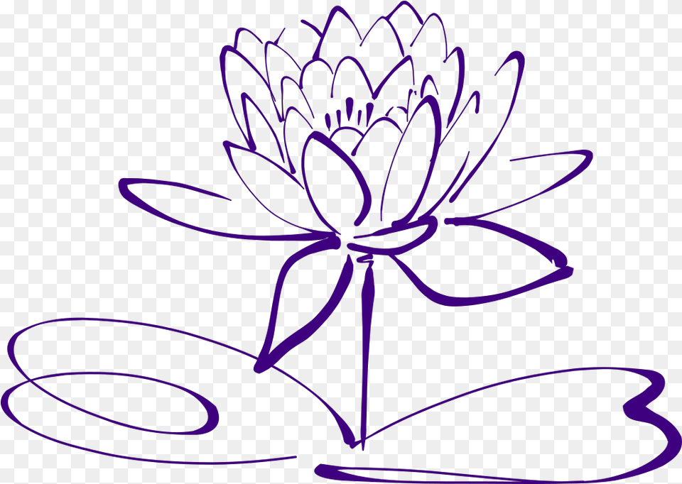 Purple Lotus Flower Clipart, Dahlia, Plant Png Image