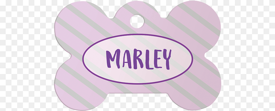Purple Marley Bone Pet Id Tagtitle Purple Marley Label, Sticker Png