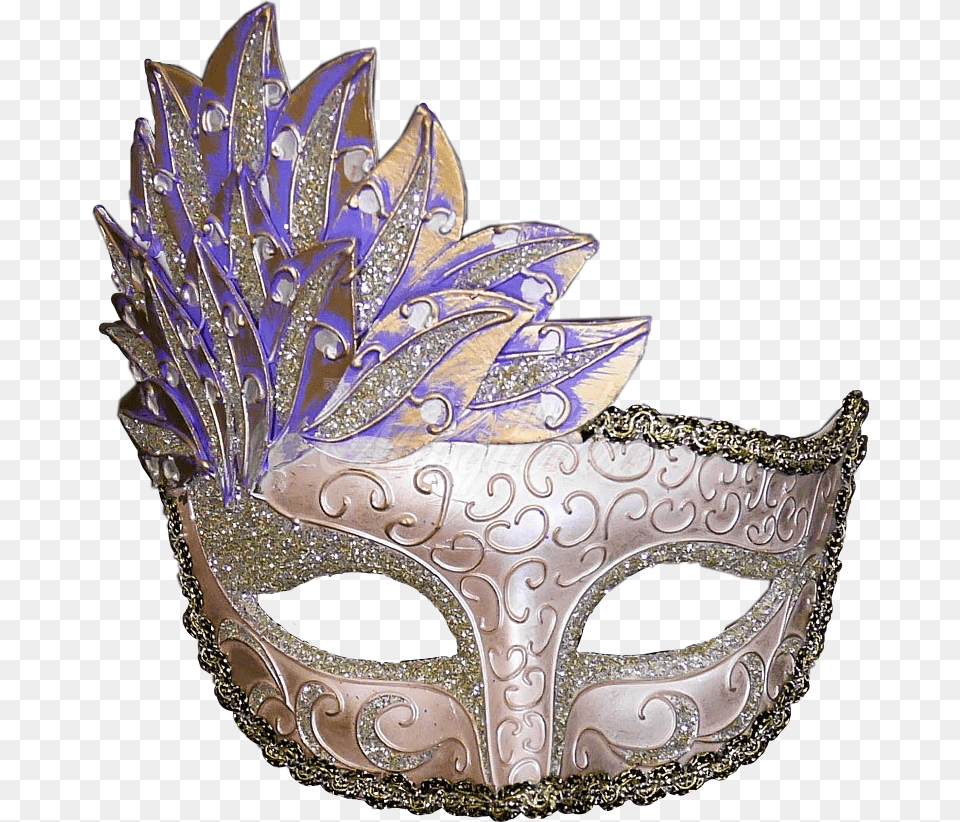 Purple Mask Masquerade Freetoedit Mask, Carnival, Crowd, Person, Mardi Gras Free Png Download