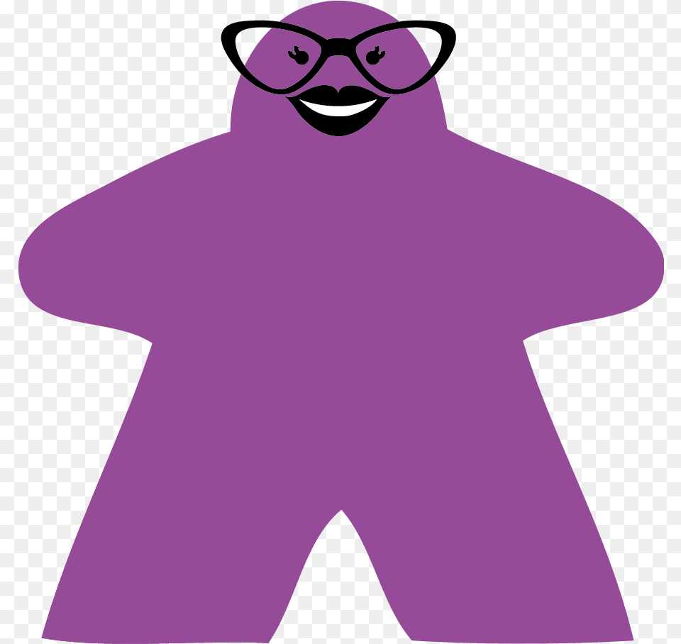 Purple Meeple Transparent Meeple Purple, Person, Face, Head Free Png