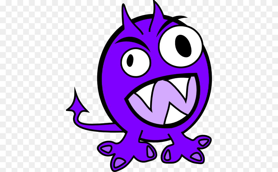 Purple Monster Clip Art, Animal, Bear, Mammal, Wildlife Png