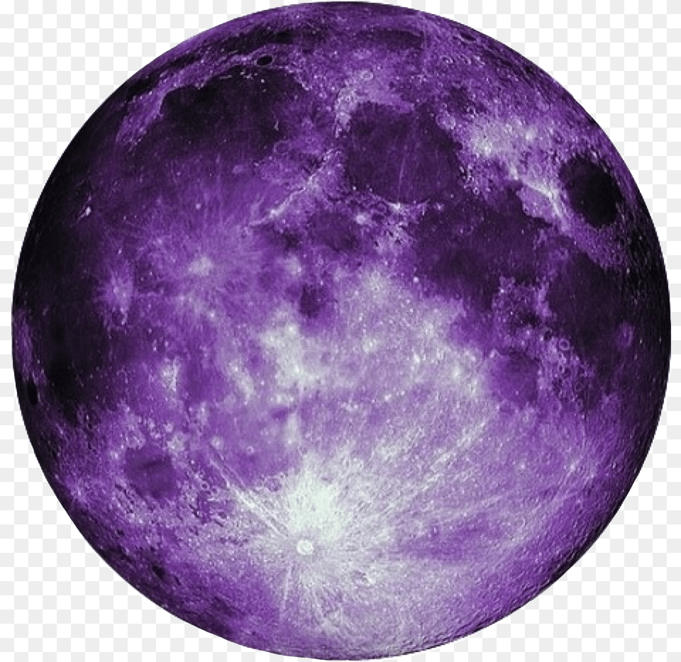 Purple Moon Freetoedit Purple Moon No Background, Astronomy, Nature, Night, Outdoors Free Png Download