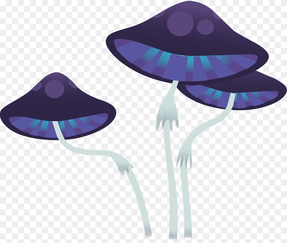 Purple Mushroom Clipart, Animal, Sea Life, Fish, Shark Png Image