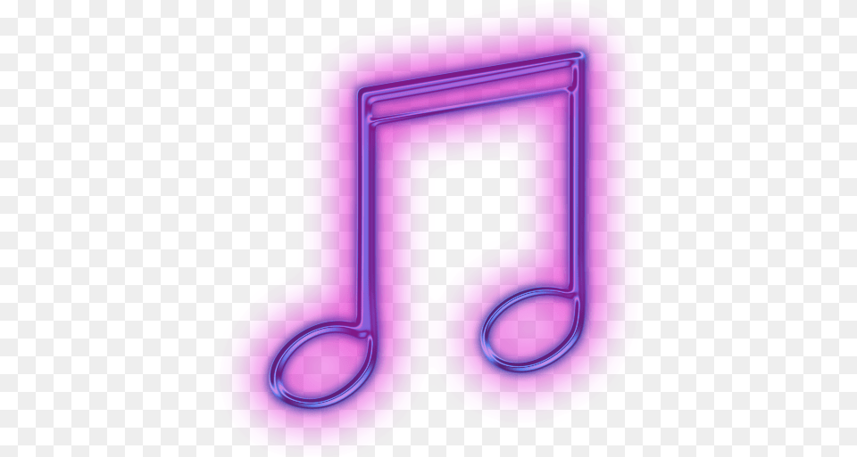 Purple Music Note Icon Purple Music Notes, Light, Text, Symbol, Number Free Png