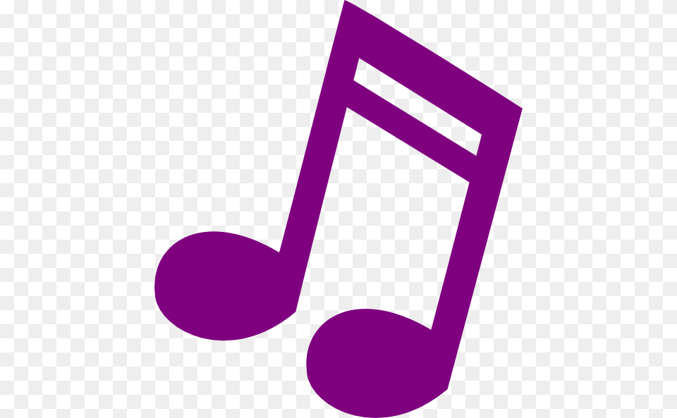 Purple Musical Note Clip Art Png