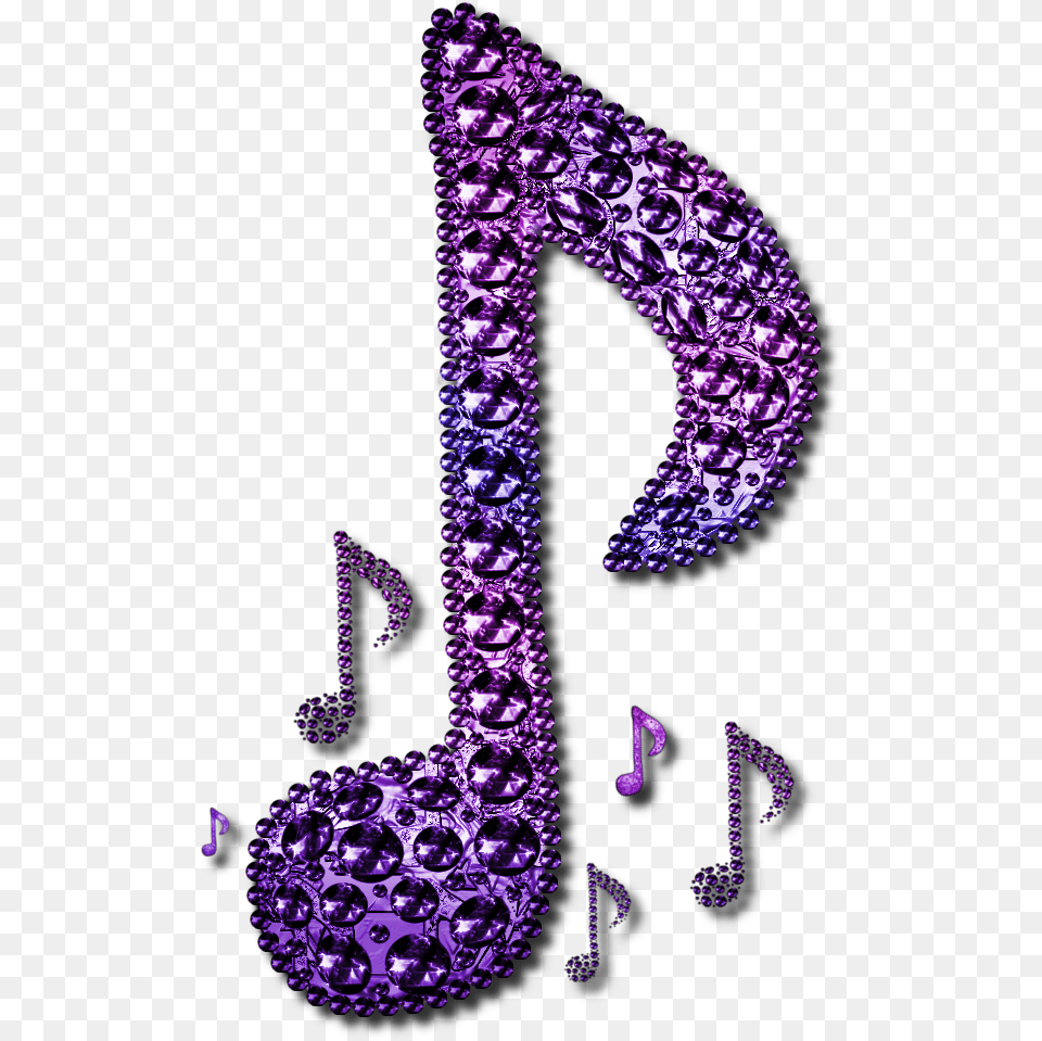 Purple Musical Notes, Accessories, Earring, Jewelry, Number Free Transparent Png