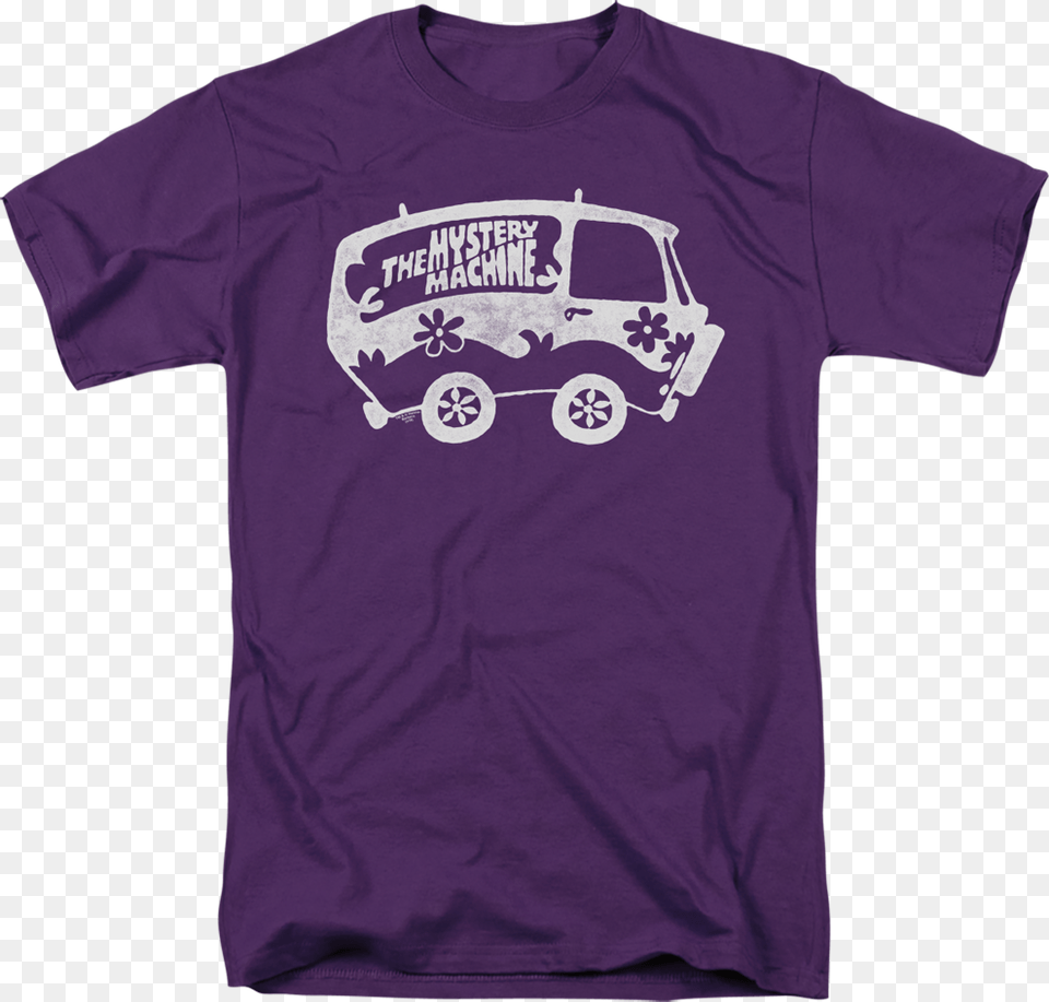 Purple Mystery Machine Scooby Doo T Shirt Scooby Doo Shirt, Clothing, T-shirt, Car, Transportation Free Png