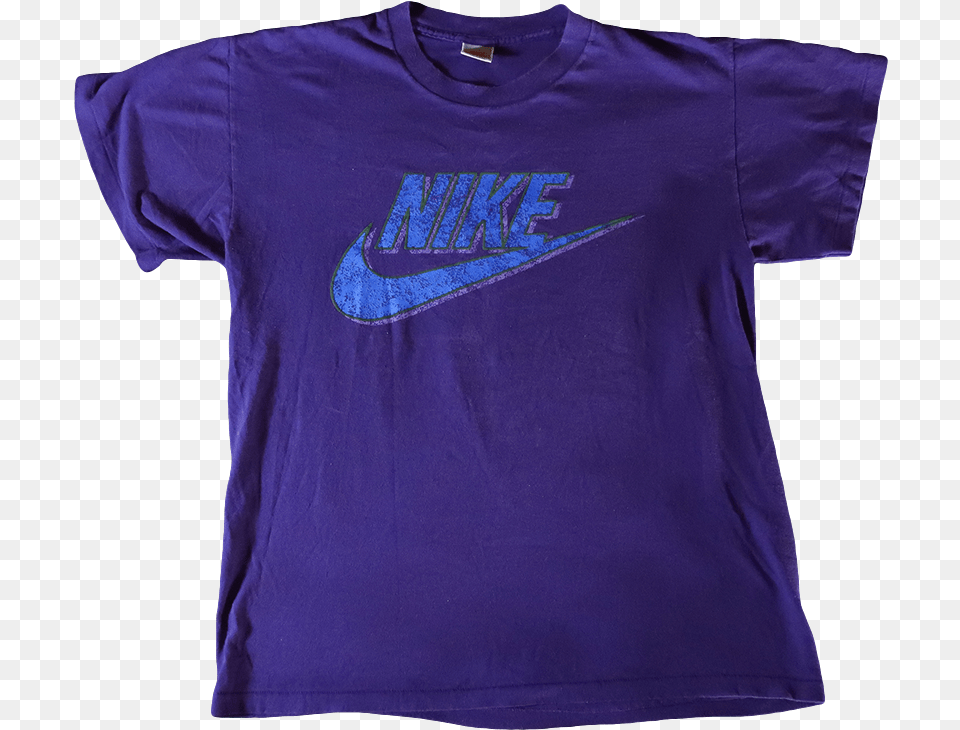 Purple Nike Logo Active Shirt, Clothing, T-shirt Free Png