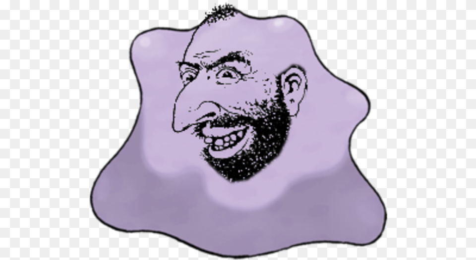 Purple Nose Head Ditto Pokemon, Adult, Male, Man, Person Free Png