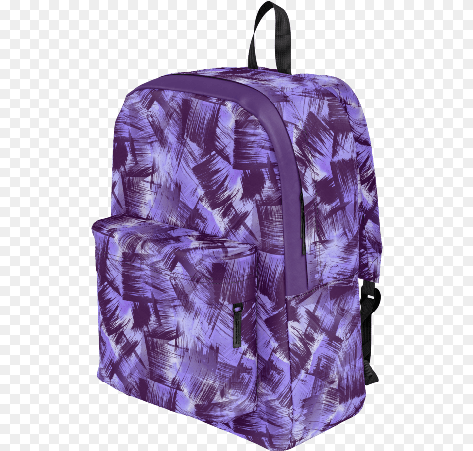 Purple Paint Strokes Diaper Bag, Backpack, Person Free Png