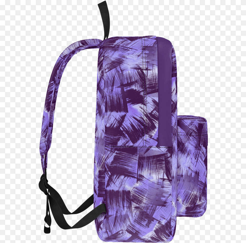 Purple Paint Strokes Laptop Bag, Backpack, Person, Accessories, Face Free Png