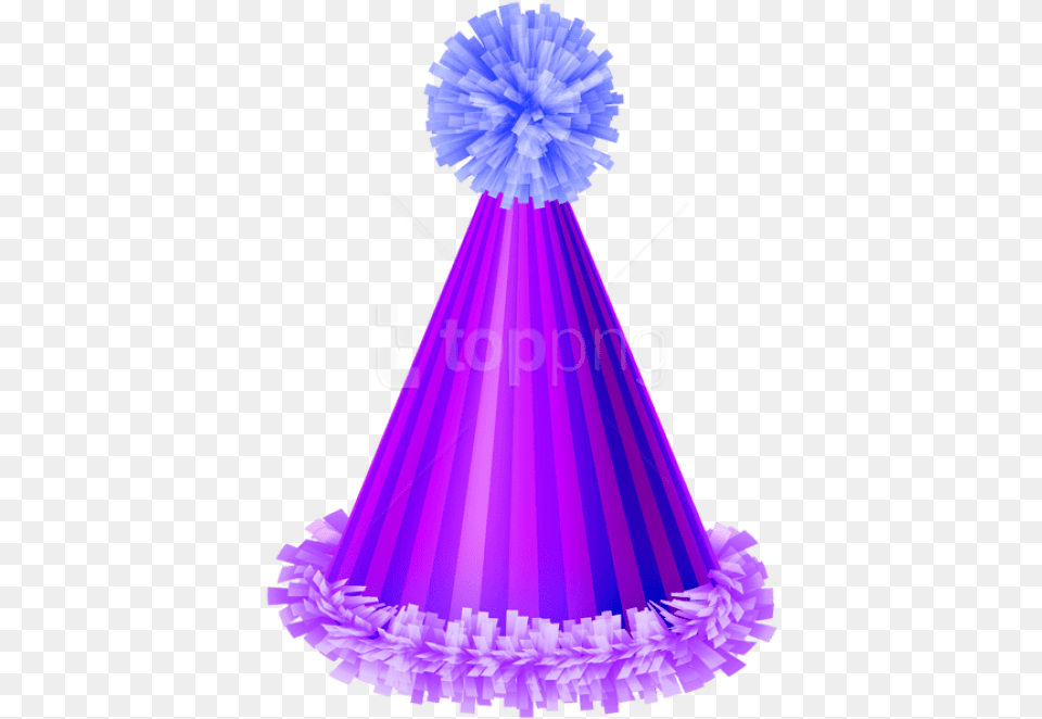 Purple Party Hat Images Background Purple Birthday Hat, Clothing, Party Hat, Chandelier, Lamp Png