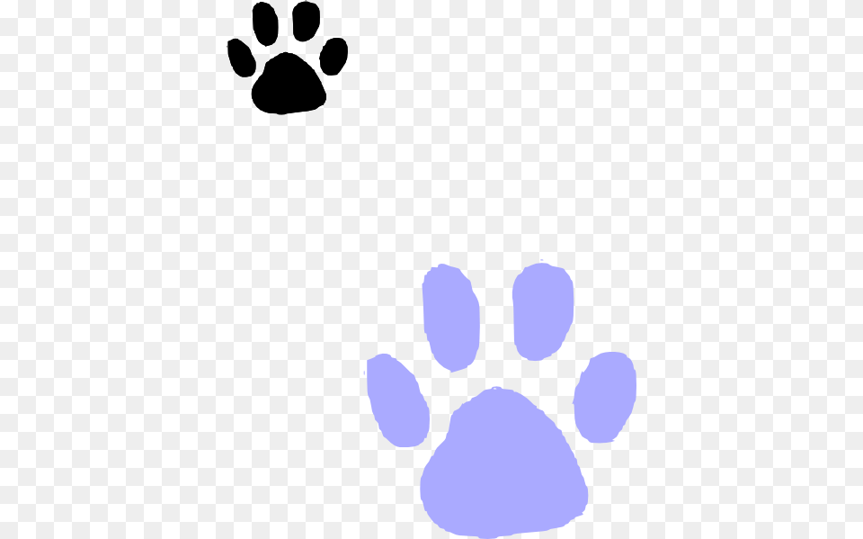 Purple Paw Print Clip Art, Footprint Free Png