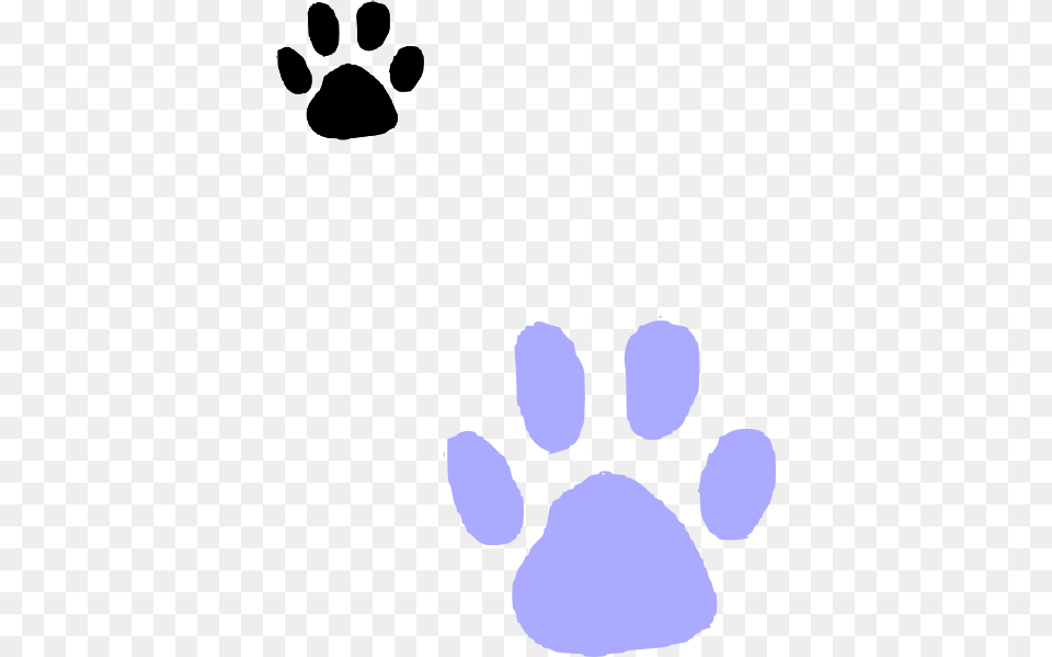 Purple Paw Print Clip Art Cat Footprint Free Png Download