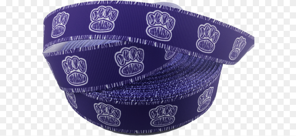 Purple Paw Print Grosgrain Ribbons 1 Solid With Border Box, Accessories, Pattern Free Png Download