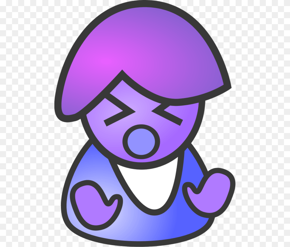 Purple People Cliparts, Sticker, Baby, Person, Cartoon Free Png Download