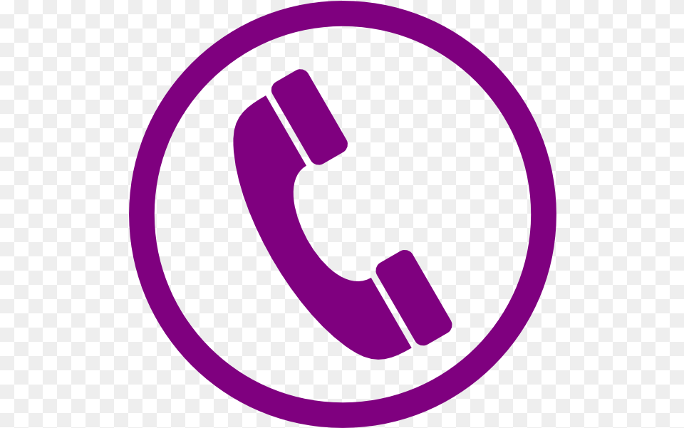 Purple Phone Icon Clip Art Purple Phone Icon, Symbol, Disk, Text Png