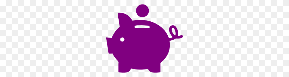 Purple Piggy Bank Icon Free Transparent Png