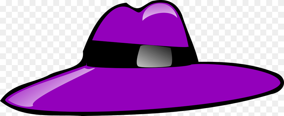 Purple Pimp Hat Clipart, Clothing, Sun Hat Free Png