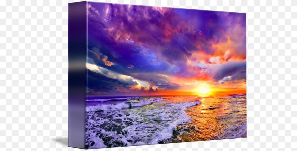 Purple Pink Clouds, Nature, Scenery, Outdoors, Sky Png Image