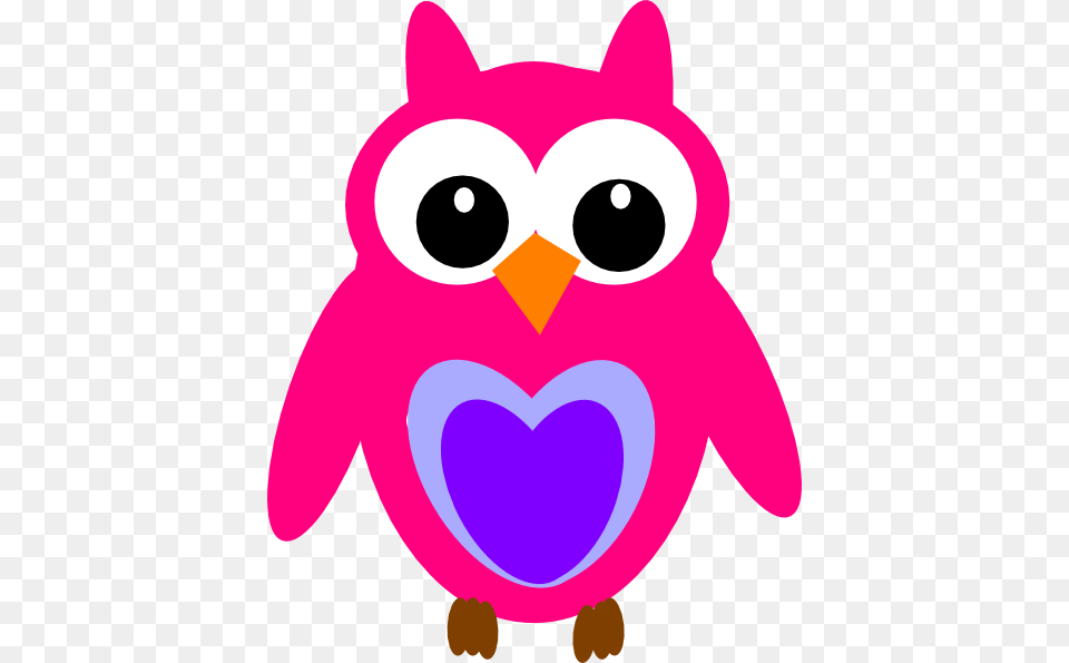 Purple Pink Owl Purple Pink Owl Owl Clip Art And Owl, Animal, Bear, Mammal, Wildlife Free Png Download