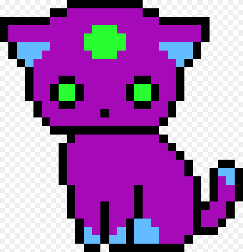 Purple Pixel Cat Unicorn Kitty Pixel Art, First Aid Free Png Download