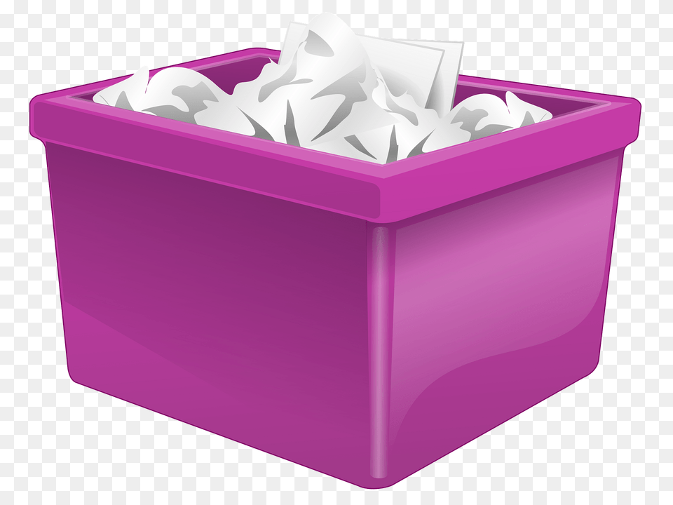 Purple Plastic Box Filled With Paper Clipart, Towel, Hot Tub, Tub Png