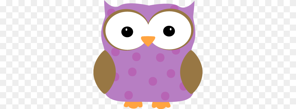 Purple Polka Dot Owl Owls Owl Clip, Cushion, Home Decor, Pattern, Pillow Free Transparent Png