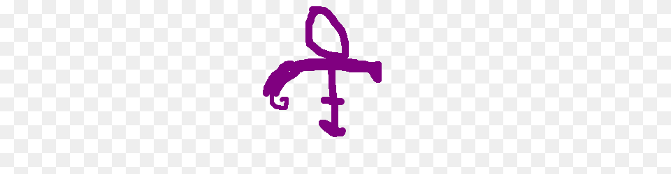 Purple Prince Symbol Drawing, Electronics, Hardware, Cross, Hook Free Png Download