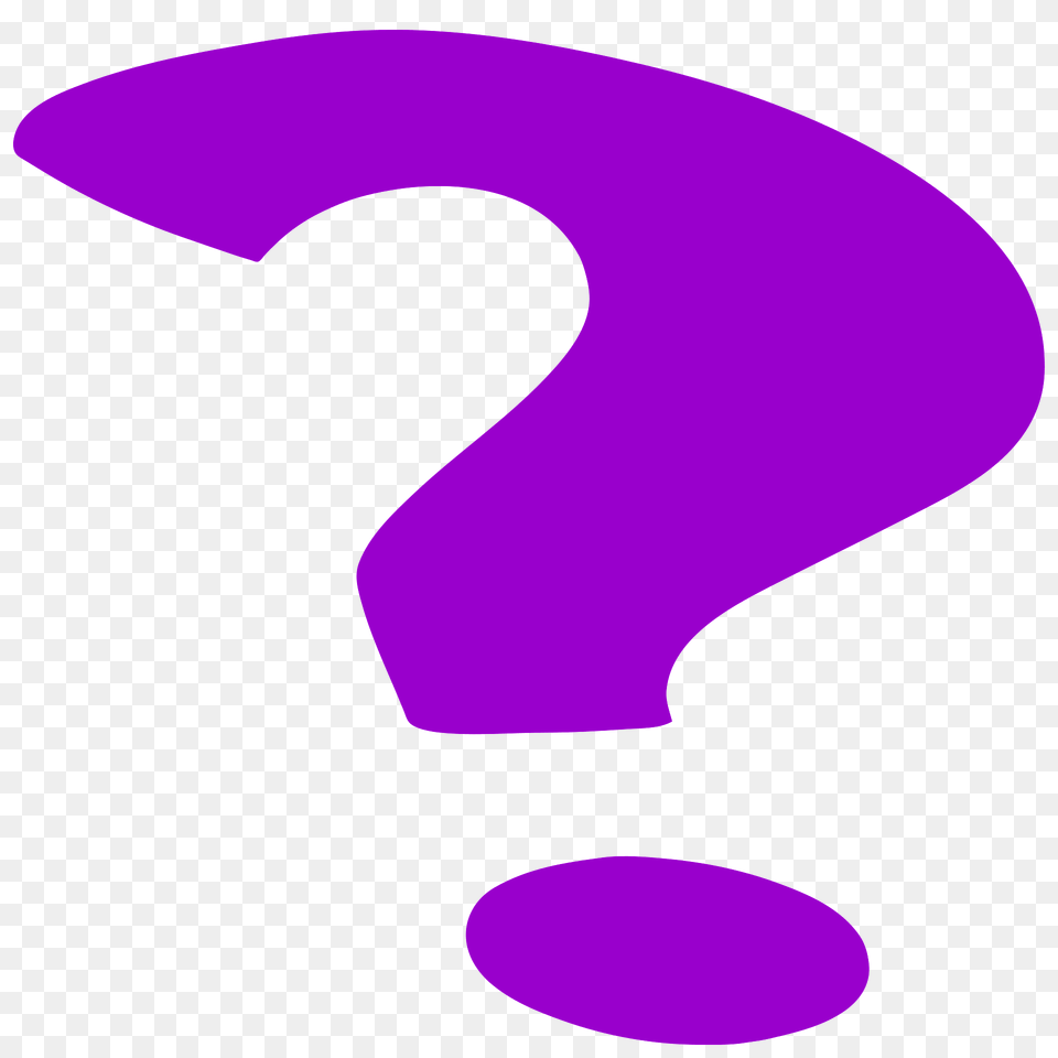 Purple Question Mark Clipart, Text, Symbol, Animal, Fish Free Transparent Png