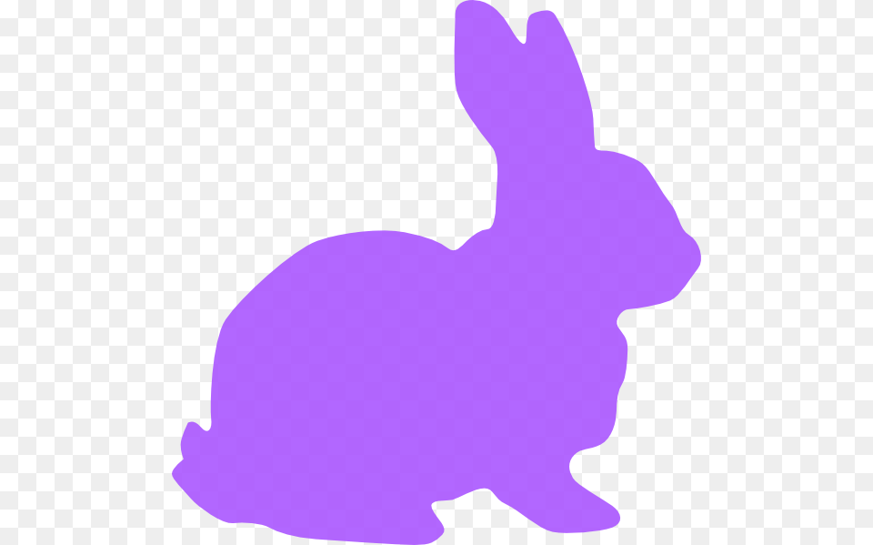 Purple Rabbit Clip Art Rabbit Silhouette, Animal, Mammal, Hare, Rodent Free Png