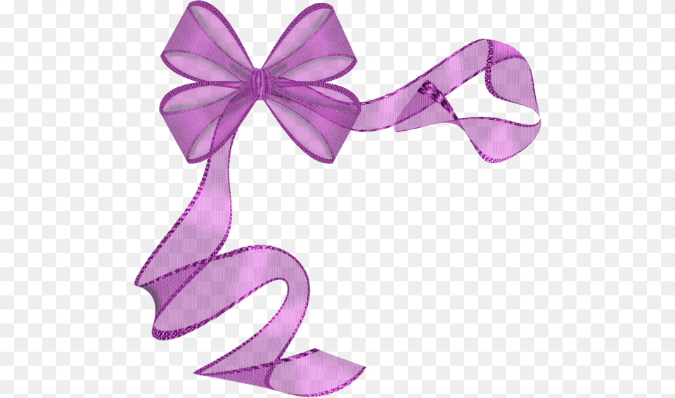 Purple Ribbon Border Clipart, Accessories, Formal Wear, Tie Png Image