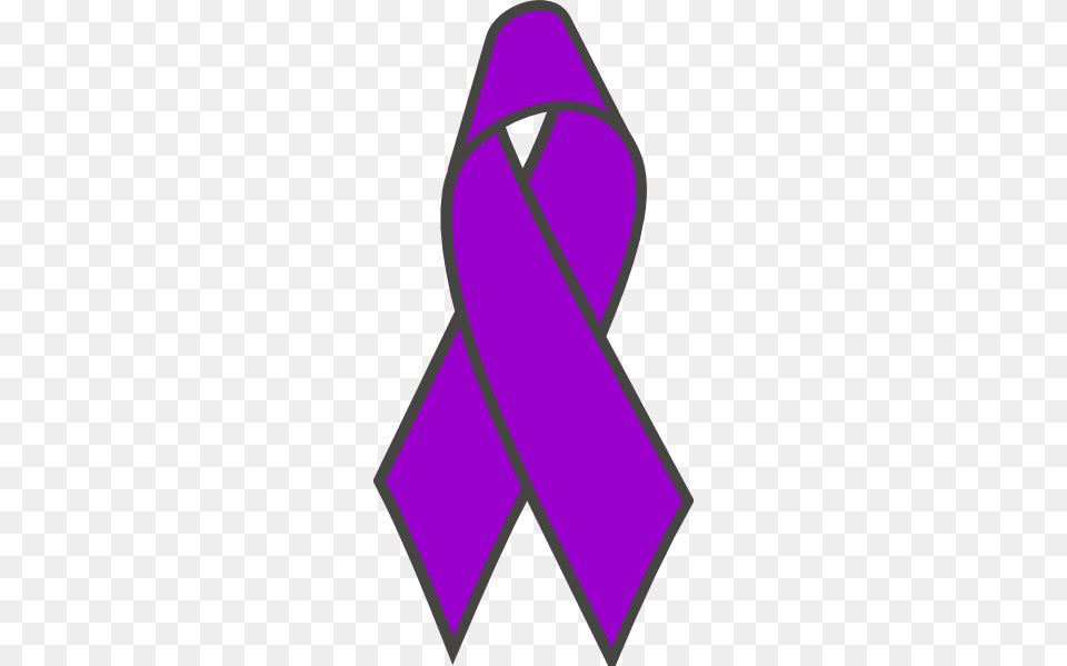 Purple Ribbon Clip Art, Clothing, Scarf Free Png Download