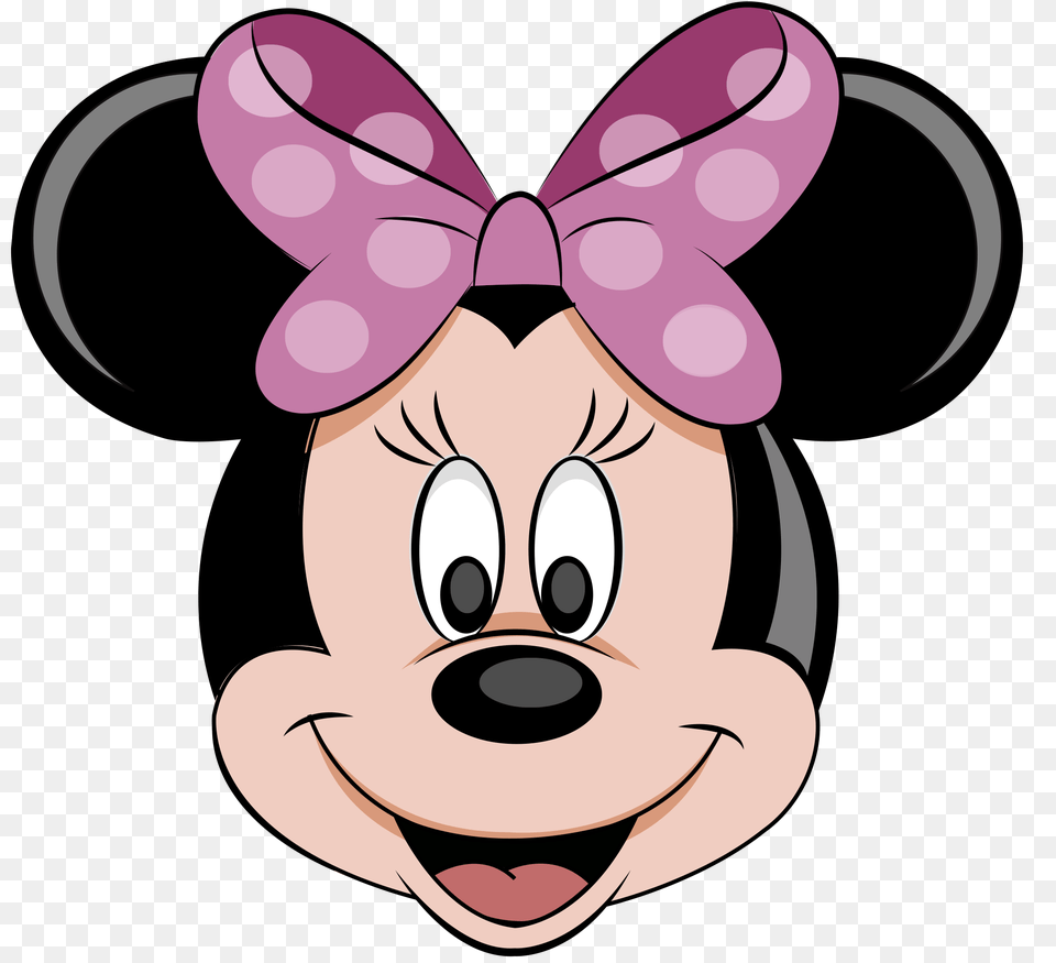 Purple Ribbon Minnie Mouse Transparent 1854 Minnie Mouse, Cartoon, Baby, Person Free Png