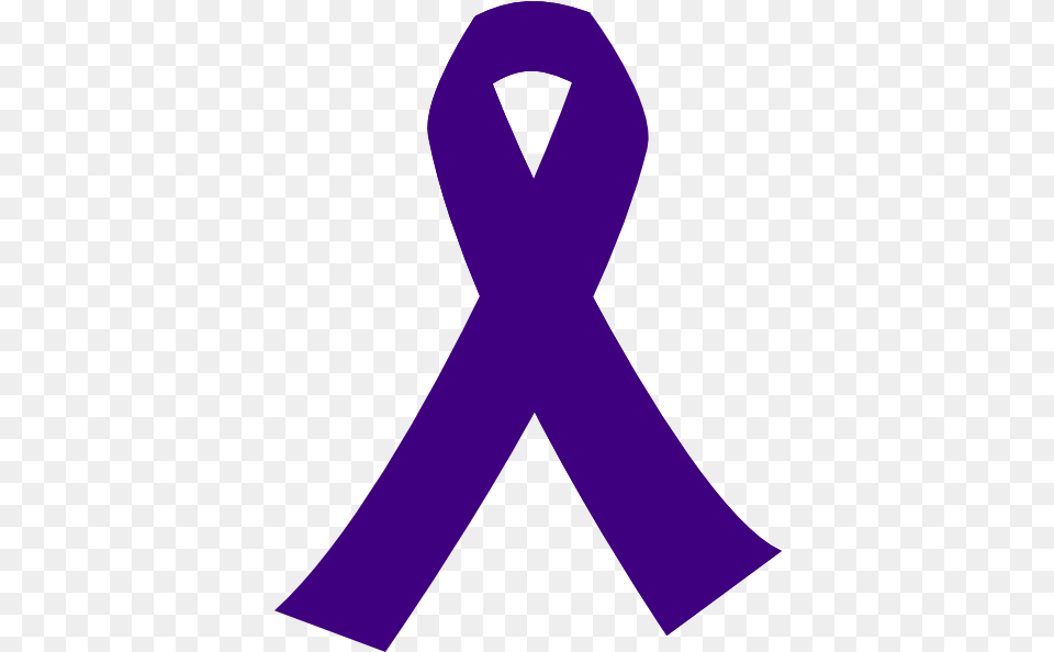 Purple Ribbon Picture Colon Cancer Ribbon Color, Clothing, Scarf, Alphabet, Ampersand Png