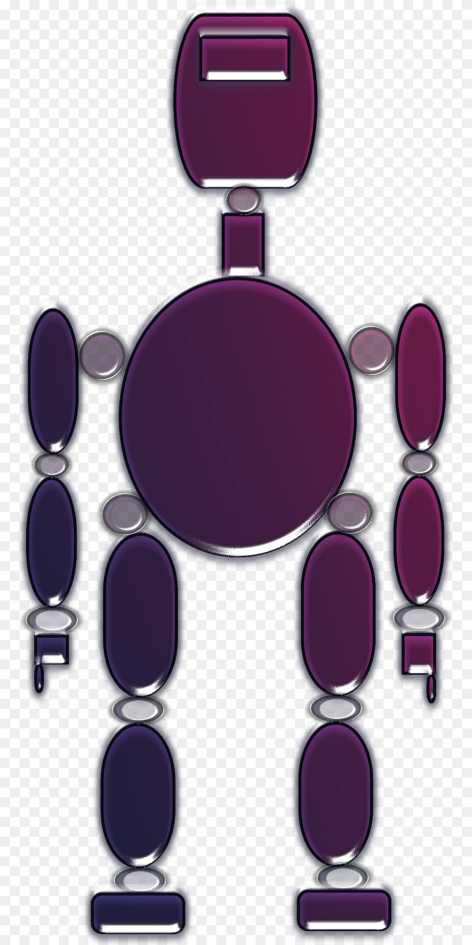 Purple Robot Clipart, Accessories Free Png