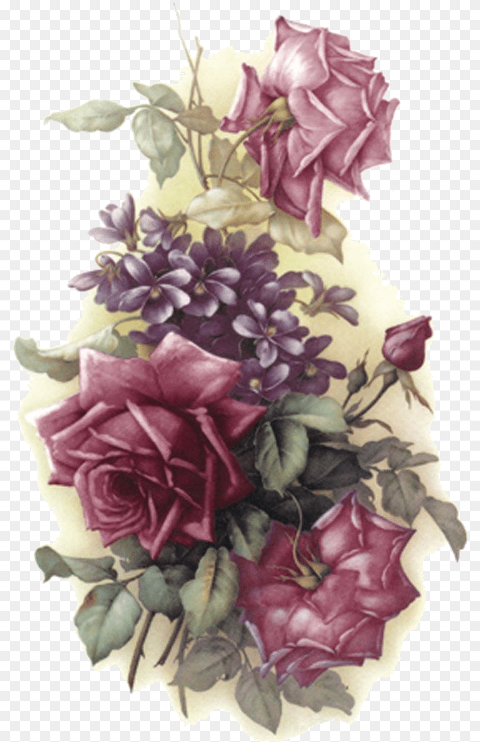 Purple Rose, Art, Plant, Petal, Pattern Png