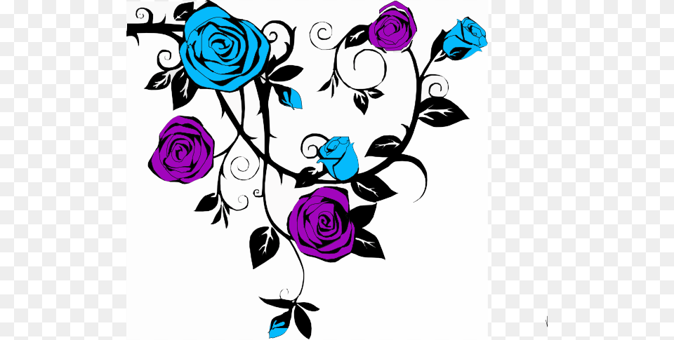Purple Rose Clipart Clip Art, Floral Design, Flower, Graphics, Pattern Free Png Download