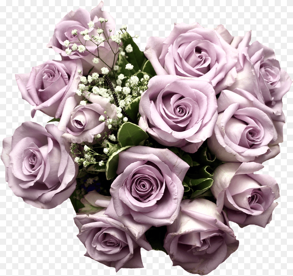 Purple Rose Flower Bouquet Light Download Hq Clipart Light Purple Cut Flower, Flower Arrangement, Flower Bouquet, Plant Free Png