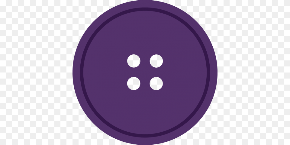 Purple Round Cloth Button With Hole, Bowling, Leisure Activities, Disk, Ball Free Png Download