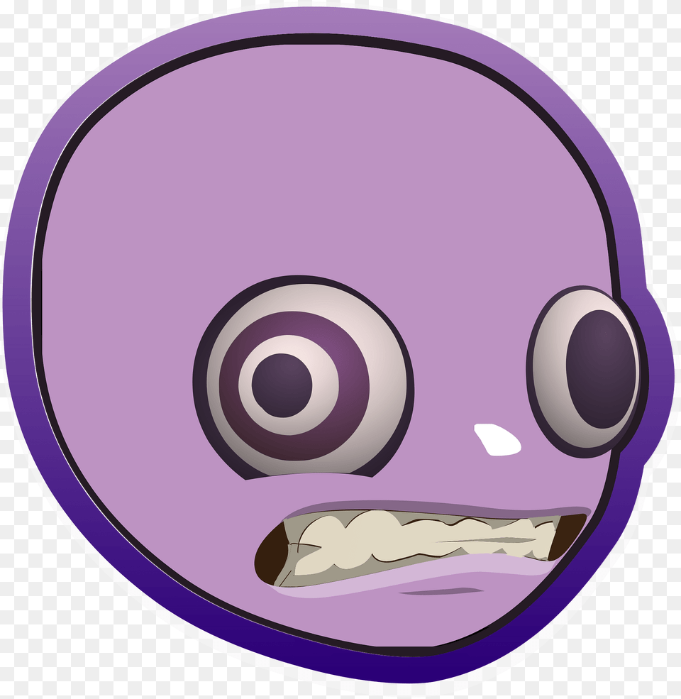 Purple Scary Face Clipart, Disk Free Png Download