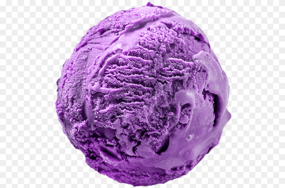 Purple Scoop Sorbet, Cream, Dessert, Food, Ice Cream Png