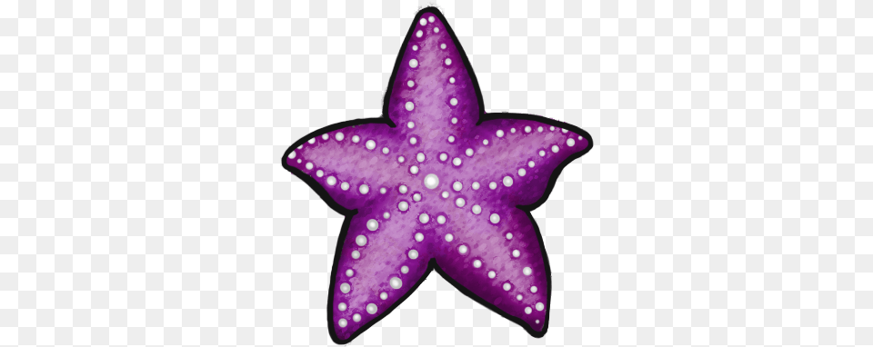 Purple Sea Star Image With No Colorful Sea Shell Clipart, Animal, Sea Life Png