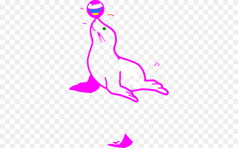 Purple Seal Clip Art, Animal, Sea Life, Mammal, Sea Lion Free Transparent Png