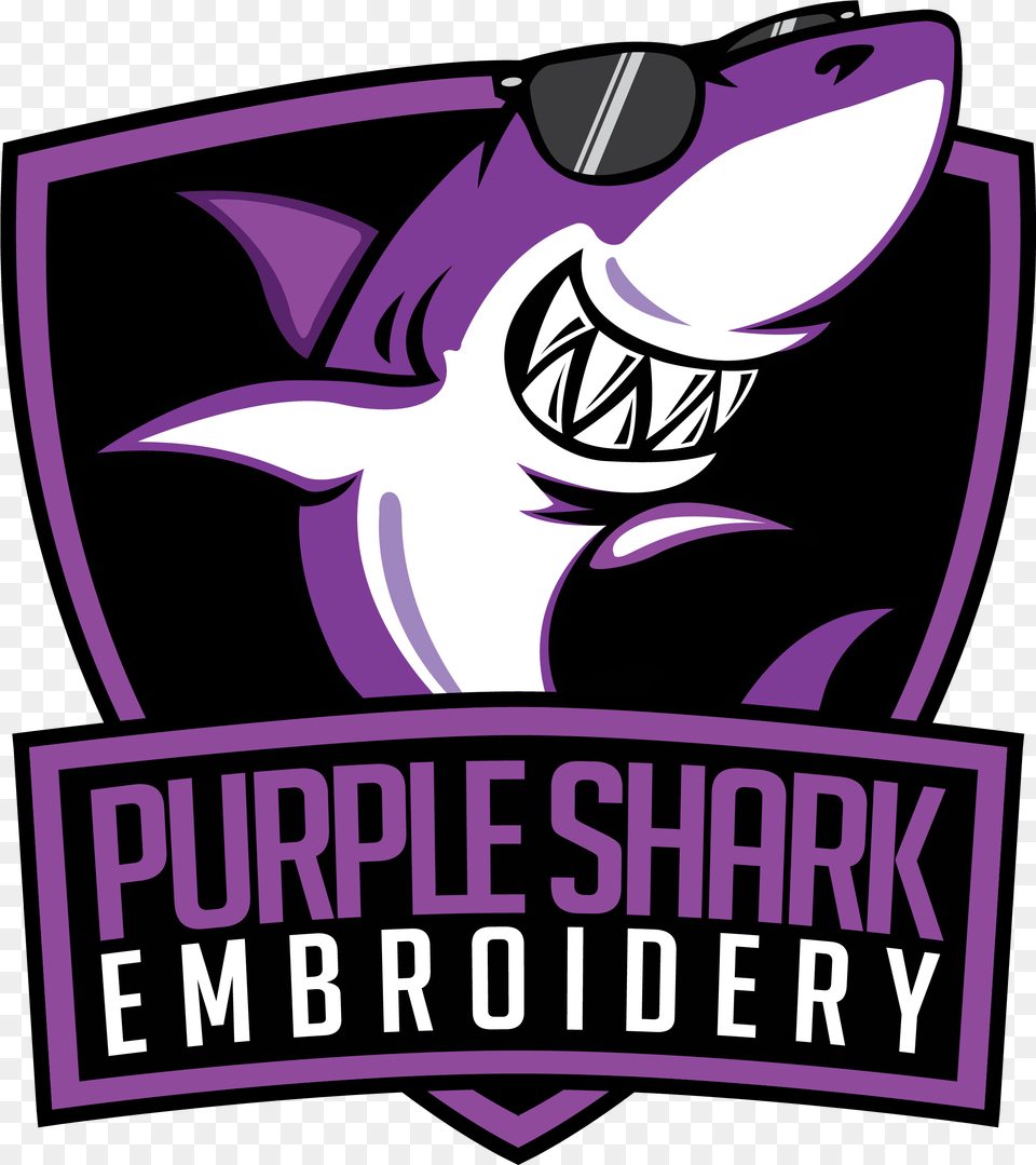 Purple Shark Embroidery Purple Shark Embroidery, Adult, Female, Person, Woman Free Transparent Png