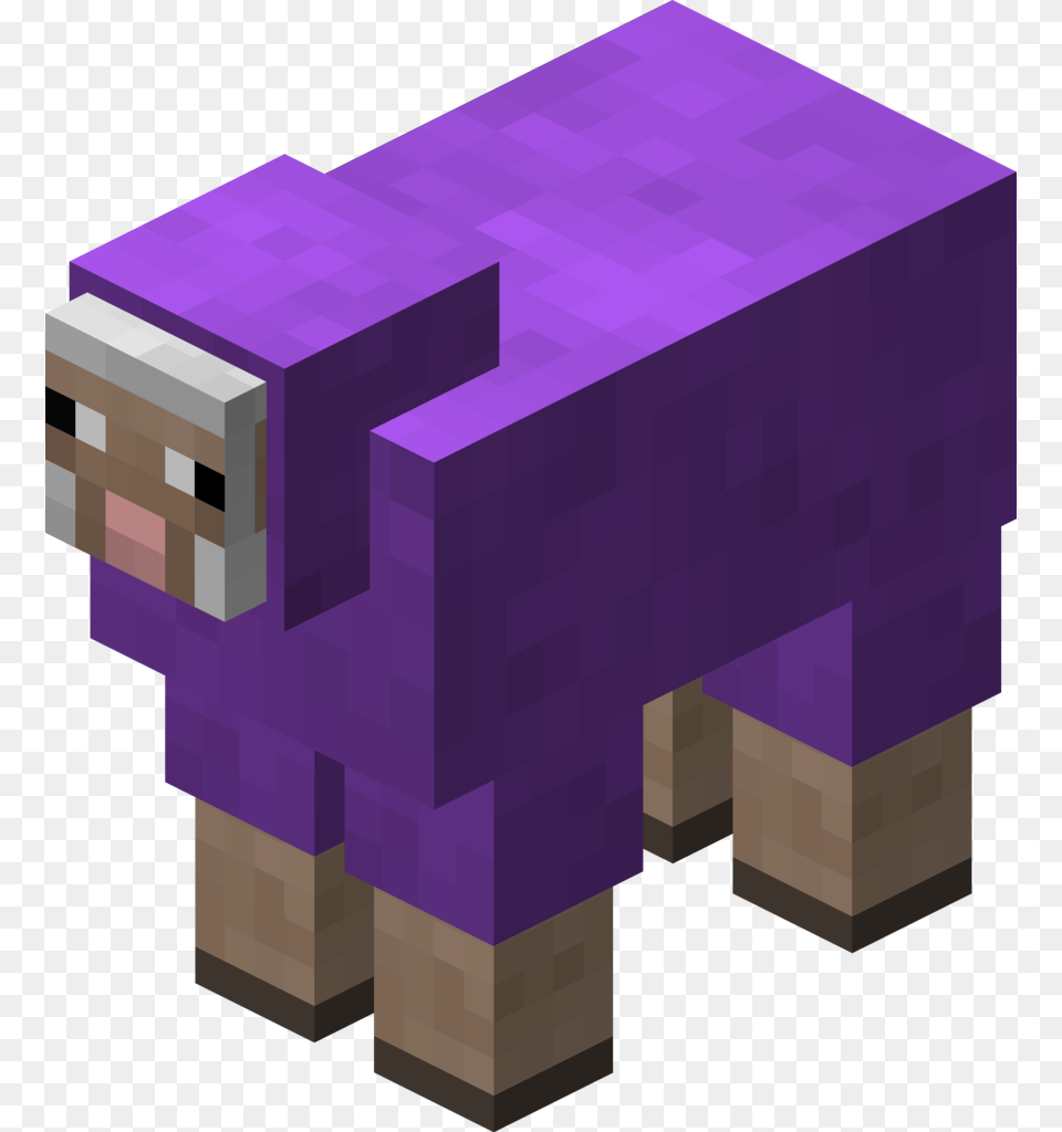 Purple Sheep Revision Light Blue Sheep Minecraft, Mailbox Free Transparent Png
