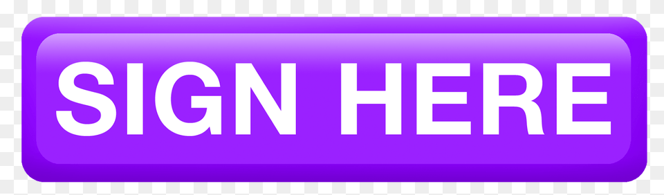 Purple Sign Here Button, Logo, Text Free Png